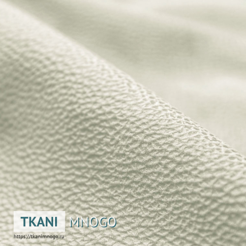 Фото внешнего вида велюра “ 01” цвет белый. Материал Велюр