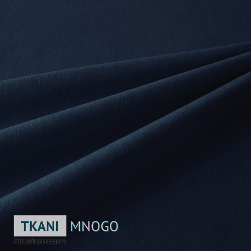 Фото материала велюра “024” (однотонный синий)