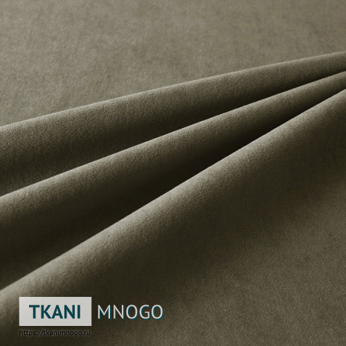 Фото внешнего вида велюра “032” (однотонный серый)