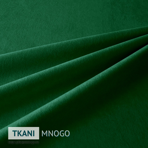 Фото ткани велюра “Lion 302” (однотонный зеленый)