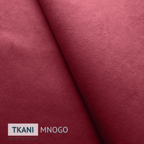 Фото внешнего вида велюра “RS-44” (однотонный красный)