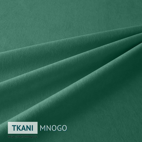 Фото ткани велюра “Lion-33” (однотонный зеленый, голубой)